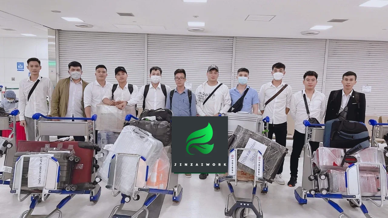 外国人材の来日時・空港到着の様子